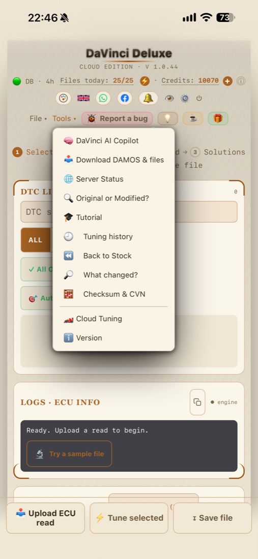 DaVinci Deluxe en iPhone 48